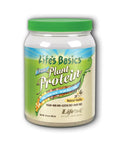 Life's Basics Organic Plant Protein Coarse Powder Vanilla, 16.4oz By Life Time Nutritional Specialties