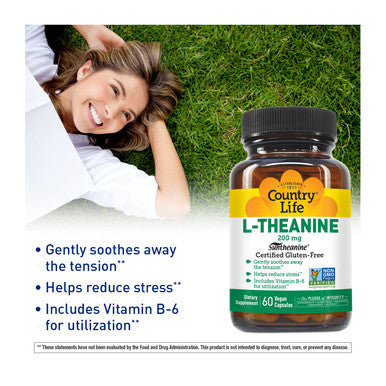 Country Life Suntheanine L-Theanine 200 mg