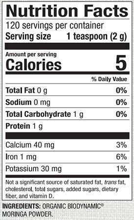Dr. Mercola Biodynamic Moringa Powder