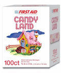 Adhesive Strip Kid Design (Candy Land) 3/4 x 3 Inch, 100 Count By Dukal