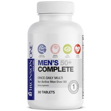 Bronson Bronson ONE Men's 50+ Complete Once-Daily Multivitamin 30 Count