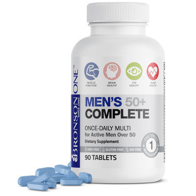 Bronson Bronson ONE Men's 50+ Complete Once-Daily Multivitamin 90 Count