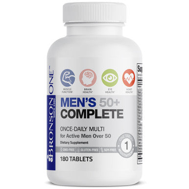 Bronson Bronson ONE Men's 50+ Complete Once-Daily Multivitamin 180 Count