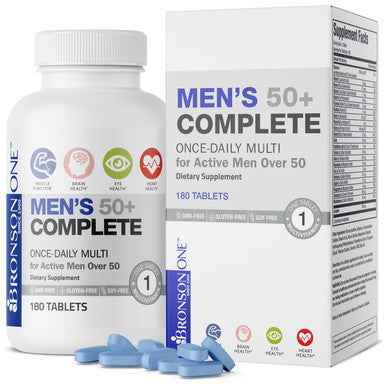 Bronson Bronson ONE Men's 50+ Complete Once-Daily Multivitamin 180 Count