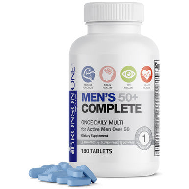 Bronson Bronson ONE Men's 50+ Complete Once-Daily Multivitamin 180 Count