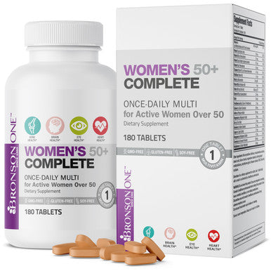 Bronson Bronson ONE Women's 50+ Complete Once-Daily Multivitamin 180 Count