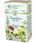 Organic Dandelion Root Raw Tea 24 Bags By Celebration Herbals