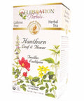 Organic Hawthorn Leaf & Flower Tea 24 Bags By Celebration Herbals