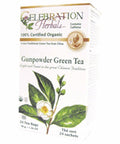 Organic Green Tea Gunpowder 24 Bags By Celebration Herbals