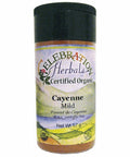 Mild Organic Cayenne 55 grams By Celebration Herbals
