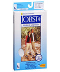 Jobst ActiveWear Knee High Socks Moderate Compression Closed Toe Cool White Large 1 Each By Jobst