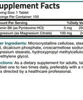 Bronson Magnesium Citrate with Vitamin B6 100 Count