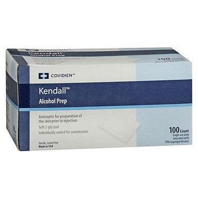 Kendall Alcohol Prep Pads 100 Each By Kendall