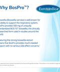 EuroMedica BosPro - 60 Softgels - Extra Strength Boswellia Supplement - Healthy Inflammation Response, Promotes Cellular Health - Non-Drowsy - 60 Servings