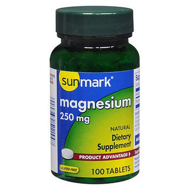 Sunmark Magnesium Tablets 100 Tabs By Sunmark
