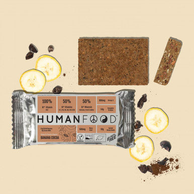 Human Food Banana Cocoa Bar