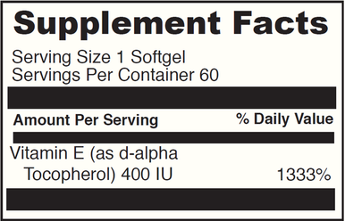 DaVinci Natural Vitamin E-40060 gels