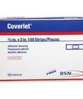 Adhesive Strip Coverlet 3/4 X 3 Inch Fabric Rectangle Tan Sterile Beige Case of 1200 By Coverlet