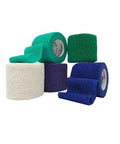 Cohesive Bandage CoFlex 2 Inch X 5 Yard Standard Compression Self-adherent Closure Teal / Blue / Wh 14 Lbs By Andover Coated Products