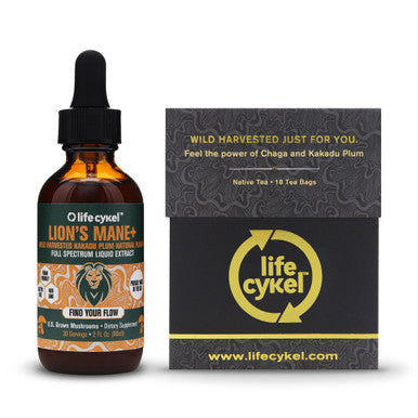 Life Cykel Lion's Mane & Chaga Tea Bundle (2 ct)