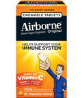 Airborne Citrus Chewable Tablets, 96 Count - 1000Mg Of Vitamin C - Immune Support Supplement