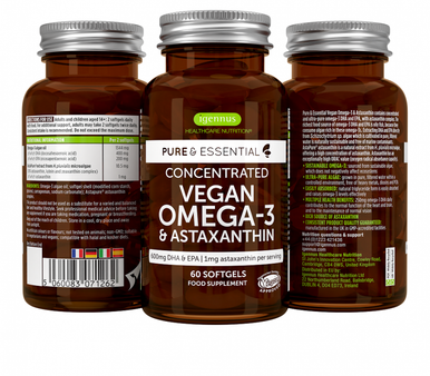 Igennus Pure & Essential Vegan Omega-3 & Astaxanthin
