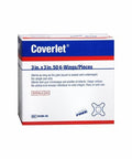Adhesive Strip Coverlet 3 X 3 Inch Fabric 4-Wing Tan Sterile Beige 50 Count By Coverlet