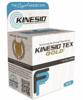 Kinesiology Tape Kinesio Tex Gold FP Water Resistant Cotton 2 Inch X 5-1/2 Yard Blue NonSterile 6 Count By Fabrication Enterprises