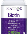 Natrol Biotin 10,000mcg, 200Count