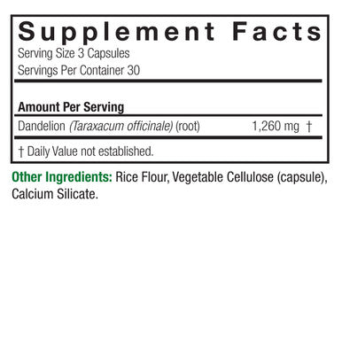 Nature's Answer Dandelion Root 90 ct