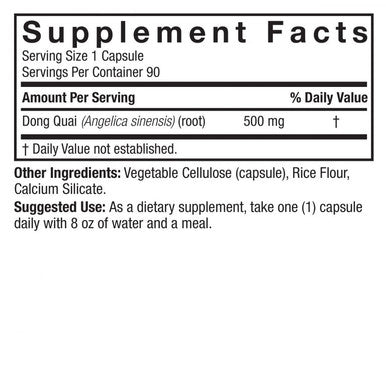 Natures Answer 1000 Mg Dong Quai Root - 90 vegetarian capsules per pack - 1 each.