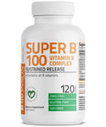Bronson Super Vitamin B 100 Complex Sustained Release 120 Count