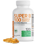 Bronson Super Vitamin B 100 Complex Sustained Release 120 Count