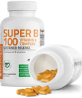 Bronson Super Vitamin B 100 Complex Sustained Release 120 Count