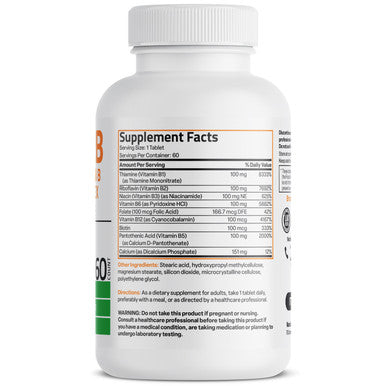 Bronson Super Vitamin B 100 Complex Sustained Release 60 Count