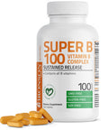 Bronson Super Vitamin B 100 Complex Sustained Release 100 Count