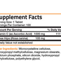 Bronson Vitamin C Ascorbic Acid Sustained Release with Rose Hips - 1,000 mg 100 Count