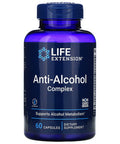 Life Extension Anti-Alcohol Antioxidants with HepatoProtection Complex 60 Capsules