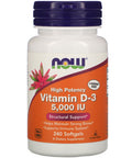 Now Foods Vitamin D3 5000 IU 240 softgels
