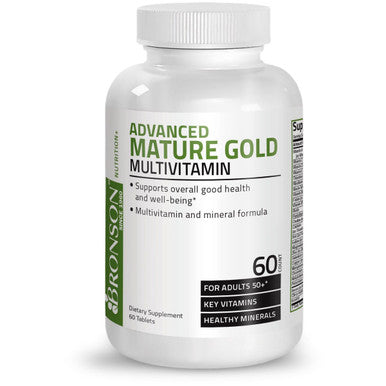 Bronson Advanced Mature Gold Once Daily Multivitamin for Adults Over 50 60 Count