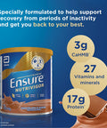 Ensure NutriVigor Protein Shake | Boost Energy and Help Support Recovery| Vitamin D Supplement with Protein, CaHMB and 27 Vitamins and Minerals | 400g | Chocolate Flavour