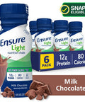 Ensure Light Nutrition Shake Milk Chocolate, 6 ea