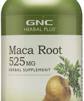 Gnc Herbal Plus Maca Root 525Mg, 100 Capsules, Supports Vitality