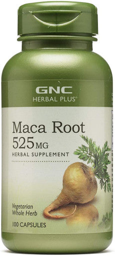 Gnc Herbal Plus Maca Root 525Mg, 100 Capsules, Supports Vitality