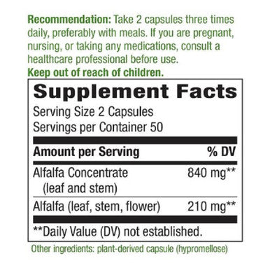 Natures Way Alfa-Max 100 Capsules