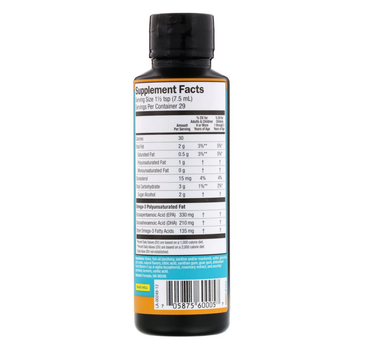 Barlean's Omega Pals Chirpin' Slurpin Lemonade Flavor 8 oz (227 g)