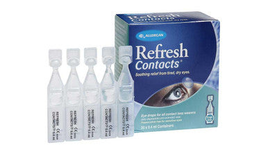 Allergan Refresh Contacts Unit Vials 0.4ml 20