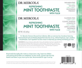 Dr. Mercola, Refreshing Mint Toothpaste with Tulsi, 3 oz (85 g), Fluoride-, SLS , Paraben , No Dyes, Vegetarian Friendly, No Harsh Chemicals, Non GMO, Soy , Gluten