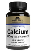 Windmill Calcium With Vitamin D 600 mg Tablets 120 Tablets