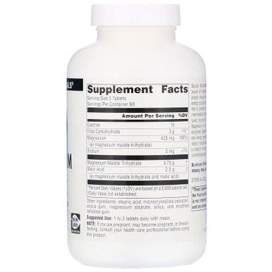 Source Naturals, Magnesium Malate, 180 Tablets